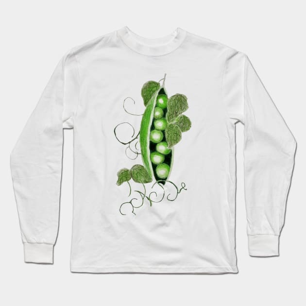 Peas Please Long Sleeve T-Shirt by Art is Sandy